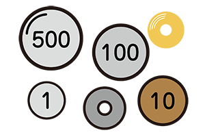 硬貨のイラスト
